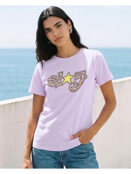 Bewakoof - Purple Slay Graphic Printed T-shirt