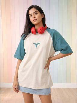 TOM MILTON - Women White Cotton Oversized T-Shirt