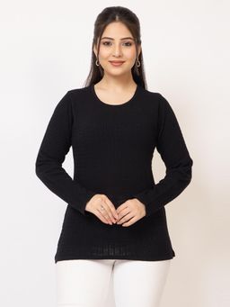 LASOON - Black Premium Pullover Full Sleeves Winter Comfort Style Sweater
