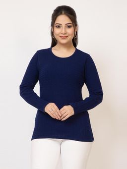 LASOON - Blue Premium Pullover Full Sleeves Winter Comfort Style Sweater