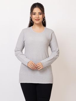 LASOON - Grey Premium Pullover Full Sleeves Winter Comfort Style Sweater