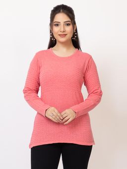 LASOON - Peach Premium Pullover Full Sleeves Winter Comfort Style Sweater