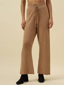 Beatnik - Beige Acrylic Textured Pant
