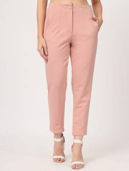 Beatnik - Pink Knitted Plain Trouser