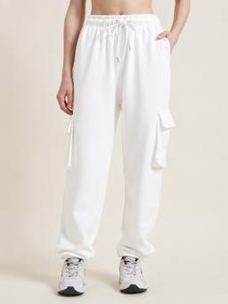 Beatnik - Off White Knitted Plain Pant