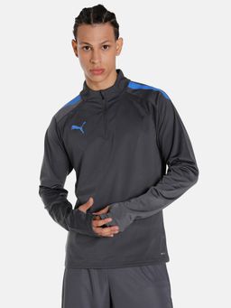 Puma - Teamliga 1 4 Zip Top Mens Grey Jacket