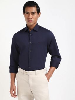 Tommy Hilfiger - Solid Slim Fit Cotton Formal Shirt