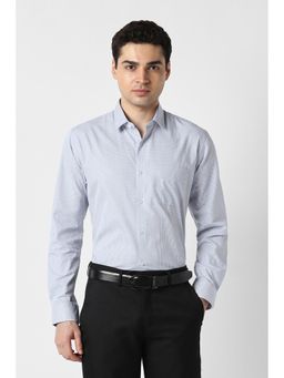 Peter England - Men Light Blue Slim Fit Full Sleeves Formal Shirt