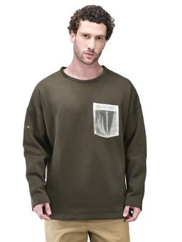 WOODLAND - A Skating Monk's Mens Olive Fs Sweatshirt