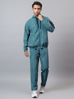 Dida - Hooded Neck Long Sleeves Green Hoodie with Track Pant