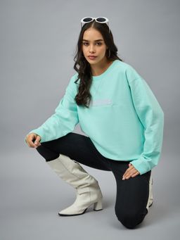 Club York - Blue Printed Sweatshirt