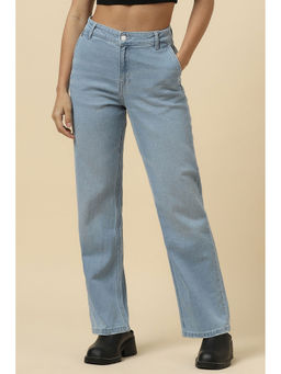 Allen Solly - Women Light Blue Regular Fit Light Wash Jeans