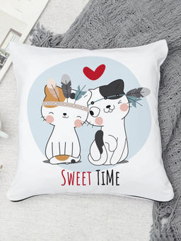 DecorTwist - Printed Cushion Cover With Filler