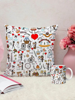 DecorTwist - Printed Cushion And Mug Special Unique Birthday, Wedding, Anniversary Gifts