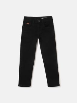 Blue Giraffe - Boys Black Washed Slim Fit Jeans