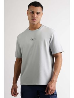 Reebok - Men Grey Printed T-Shirt