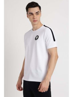 Reebok - Men White Solid T-Shirt
