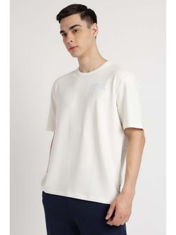 Reebok - Men White Printed T-Shirt