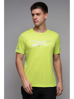 Reebok - Men Green Printed T-Shirt