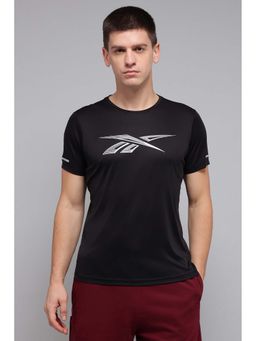 Reebok - Men Black Printed T-Shirt