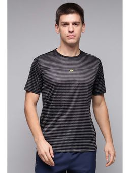 Reebok - Men Black Printed T-Shirt