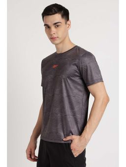 Reebok - Men Grey Printed T-Shirt