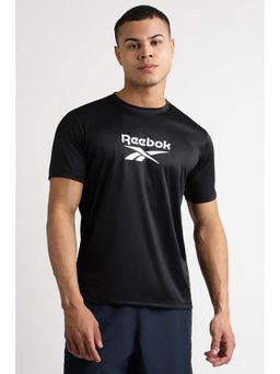 Reebok - Men Black Printed T-Shirt