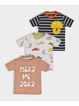 Mi Arcus - Cotton Round Neck Half Sleeve T-Shirt for Kids (Pack of 3)