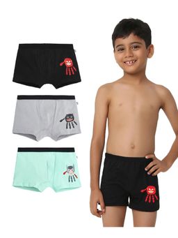 Plan B - Boys Superhero Handprint Trunks (Pack of 3)