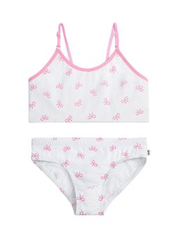 Plan B - Bow Training Bra with Panty (Set of 2)