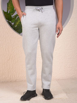 CRIMSOUNE CLUB - Men Grey Comfortable Knitted Trackpant