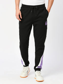 Being Human - Mens Jet Black Track Joggers