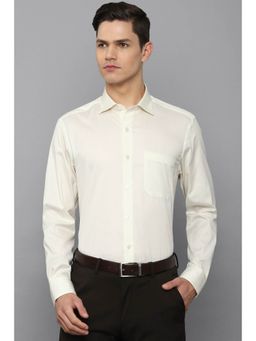 Louis Philippe - Men Solid White Shirt