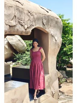 Arthmod - Wine Zehra Midi Dress