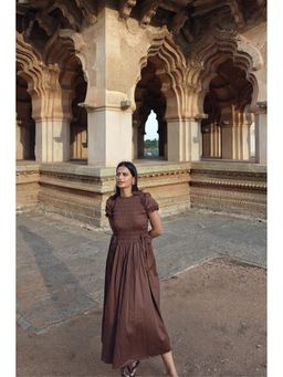 Arthmod - Brown Myra Midi Dress