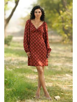 Dearme - Brown Lover's Knot Dress