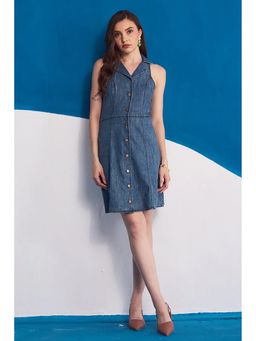 Dearme - Blue The Riviera Tailored Denim Dress