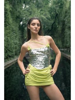 SOTBELLA - Green Sequin Mini Dress