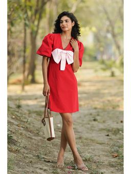Dearme - Red Cherry Charm Dress