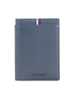 Tommy Hilfiger - Drammen Men Leather Passport Case Wallet For Men - Navy