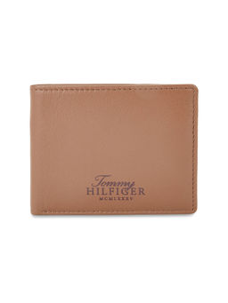Tommy Hilfiger - Duisburg Men Leather Global Coin Wallet For Men - Tan