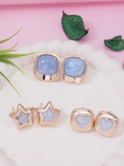 I Jewels - Designer Contemporary Studs Earrings