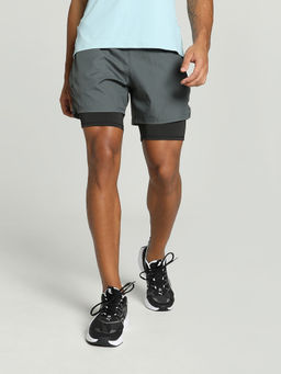 Puma - SEASONS 2-in-1 Men Grey Running Shorts