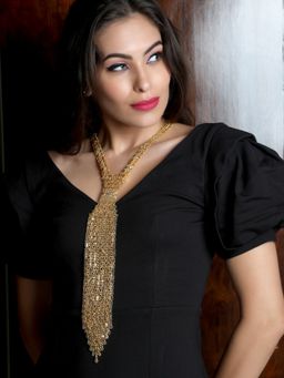 Odette - Stunning Gold Necklace for Women (Set of 2)