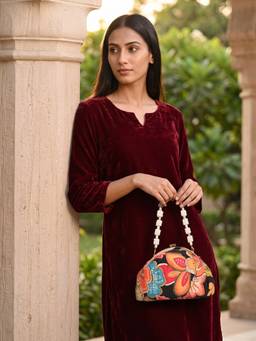 ROCIA - Women Multi-Color Floral Printed Clutch