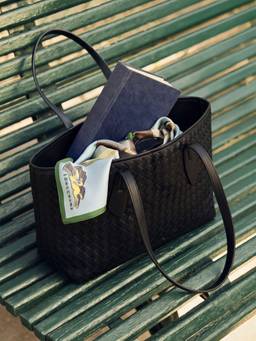 Accessorize London - Women Black Textured Tote Bag
