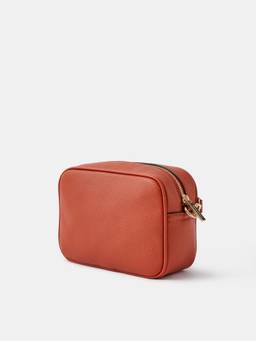 Accessorize London - Women Orange Double Zip Sling Bag