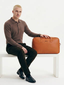 Nautica - Unisex Tan Solid Duffle Bag