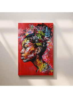 Anciq - Bitty Bopp Urban Graffiti Portrait Canvas Painting