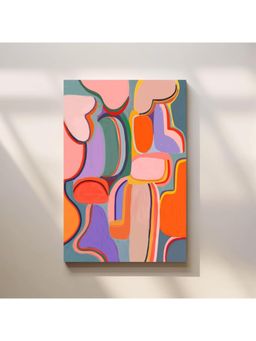 Anciq - Bitty Bopp Abstract Colorful Shapes Canvas Painting